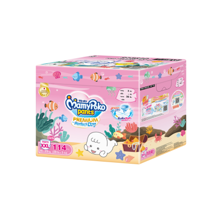มามี่โพโค แพ้นท์ พรีเมี่ยม เอม เพอร์เฟกต์ ดราย ขนาด XXL รุ่น Toybox (Girl) จำนวน 38 ชิ้น x 3 ห่อ
