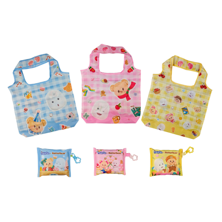 กระเป๋าพับได้ลายโพโคจังและน้องเนย